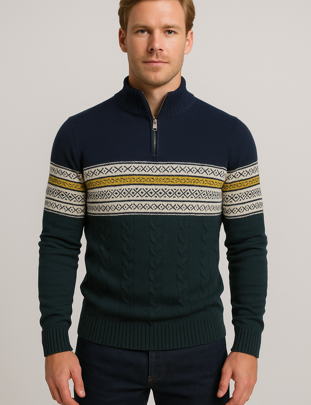 Vintage Charm Retro Knit Sweater for Ultimate Comfort