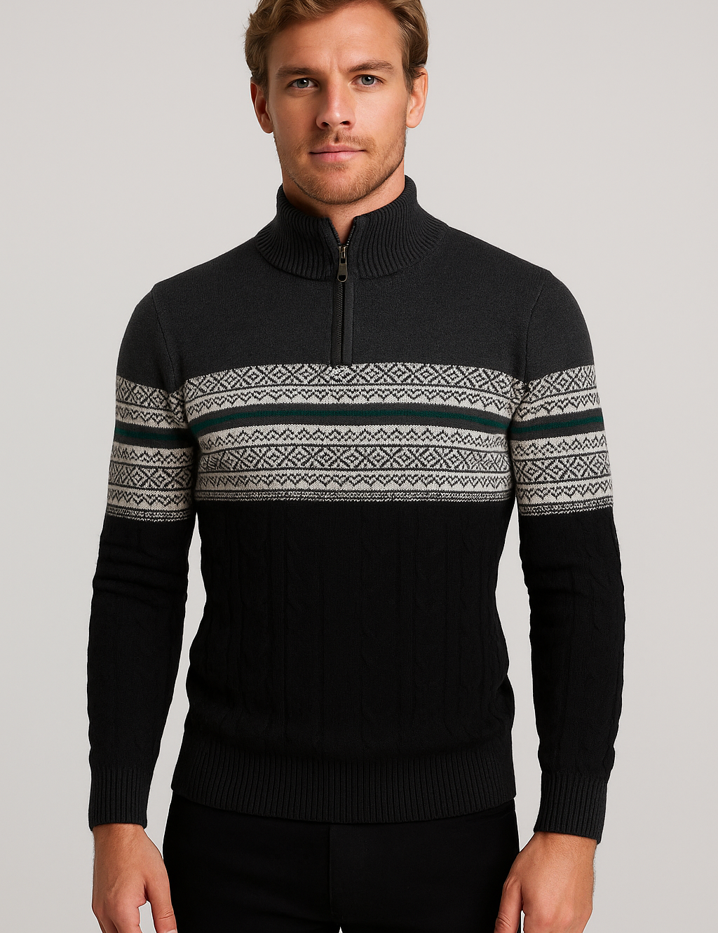 Vintage Charm Retro Knit Sweater for Ultimate Comfort