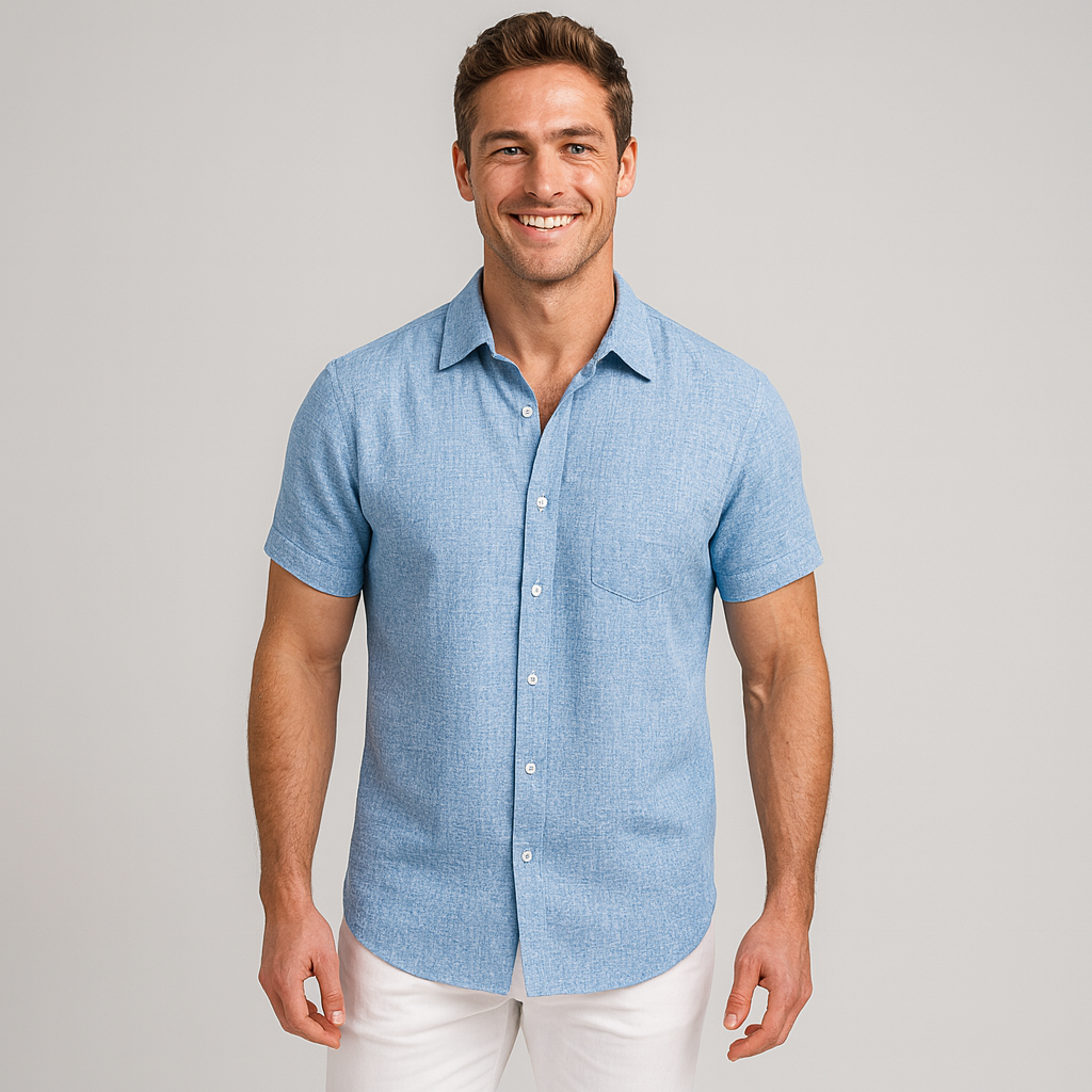 Men's Button-Up Shirt for Casual and Semi-Formal Style
