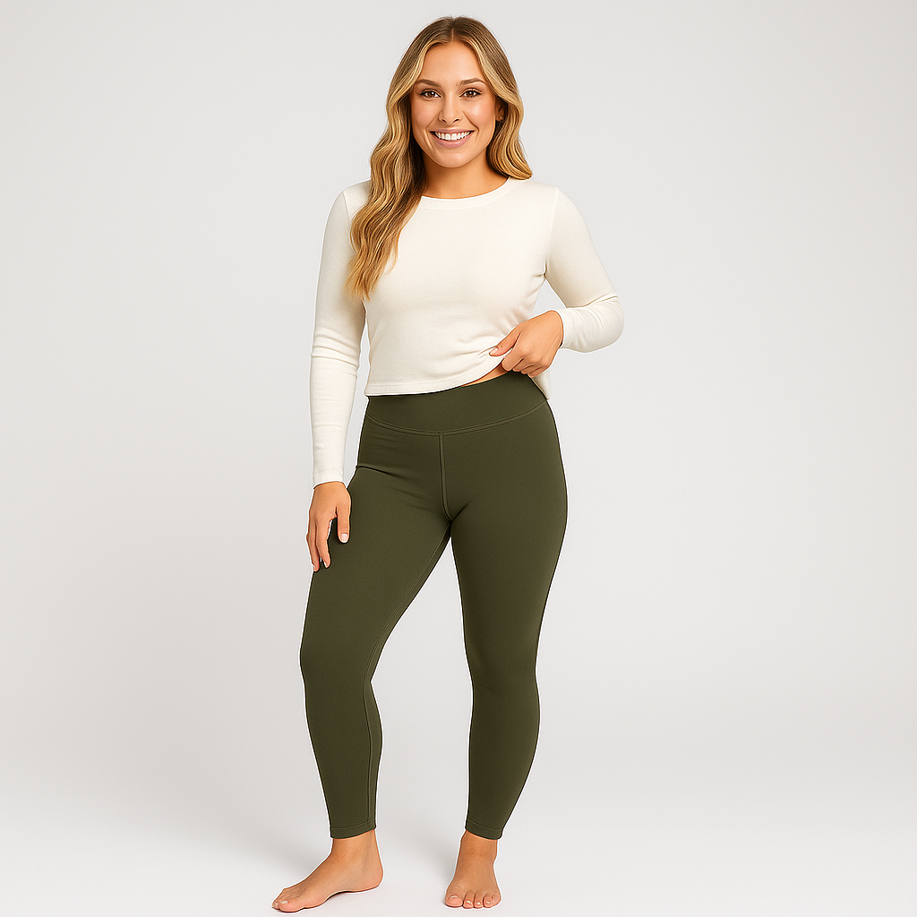Women's Fleece Lined Leggings - Warm & Stylish Winter Comfort