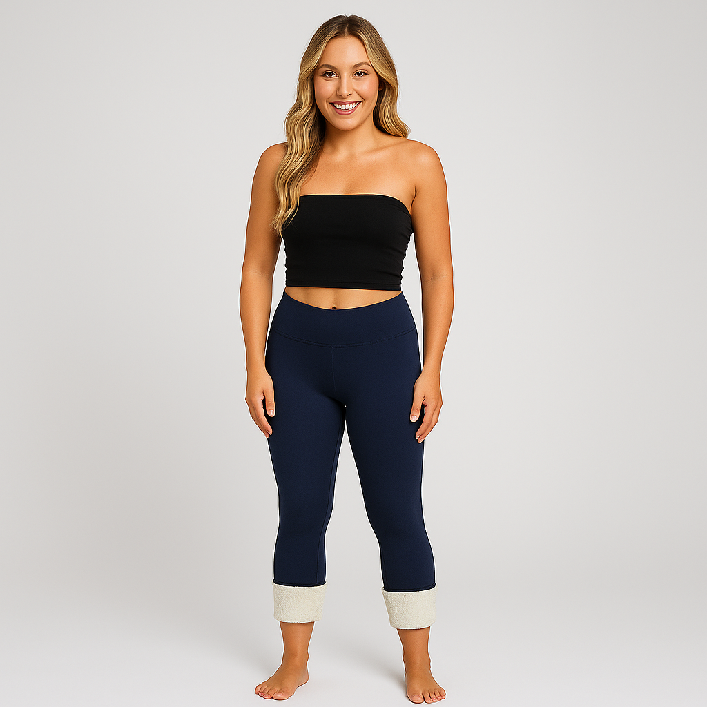 Women's Fleece Lined Leggings - Warm & Stylish Winter Comfort