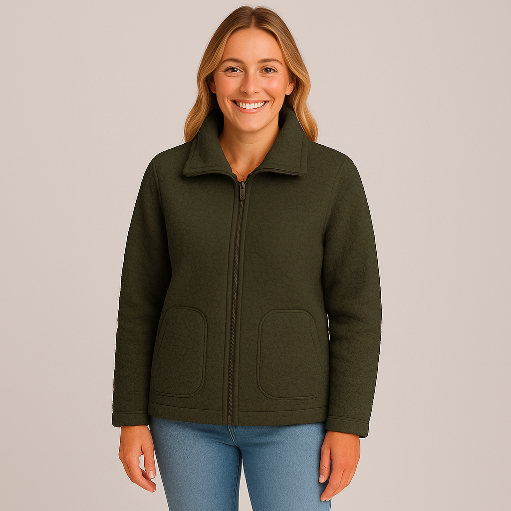 Women's Plush Winter Coat - Cozy Soft Jacket for Cold Weather Fashion