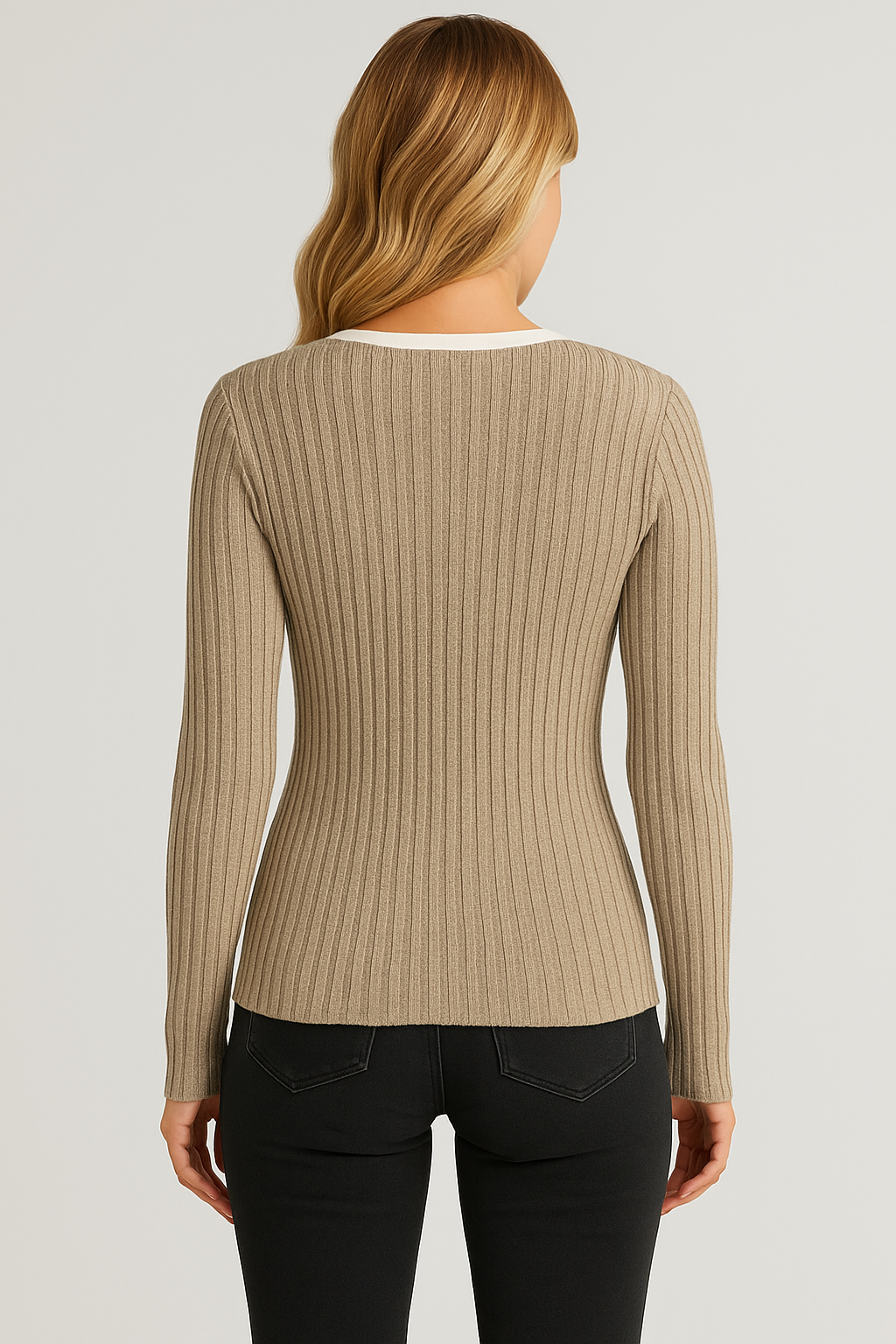 Women's V-Neck Long Sleeve Pullover Top - Stylish Blouse for Women