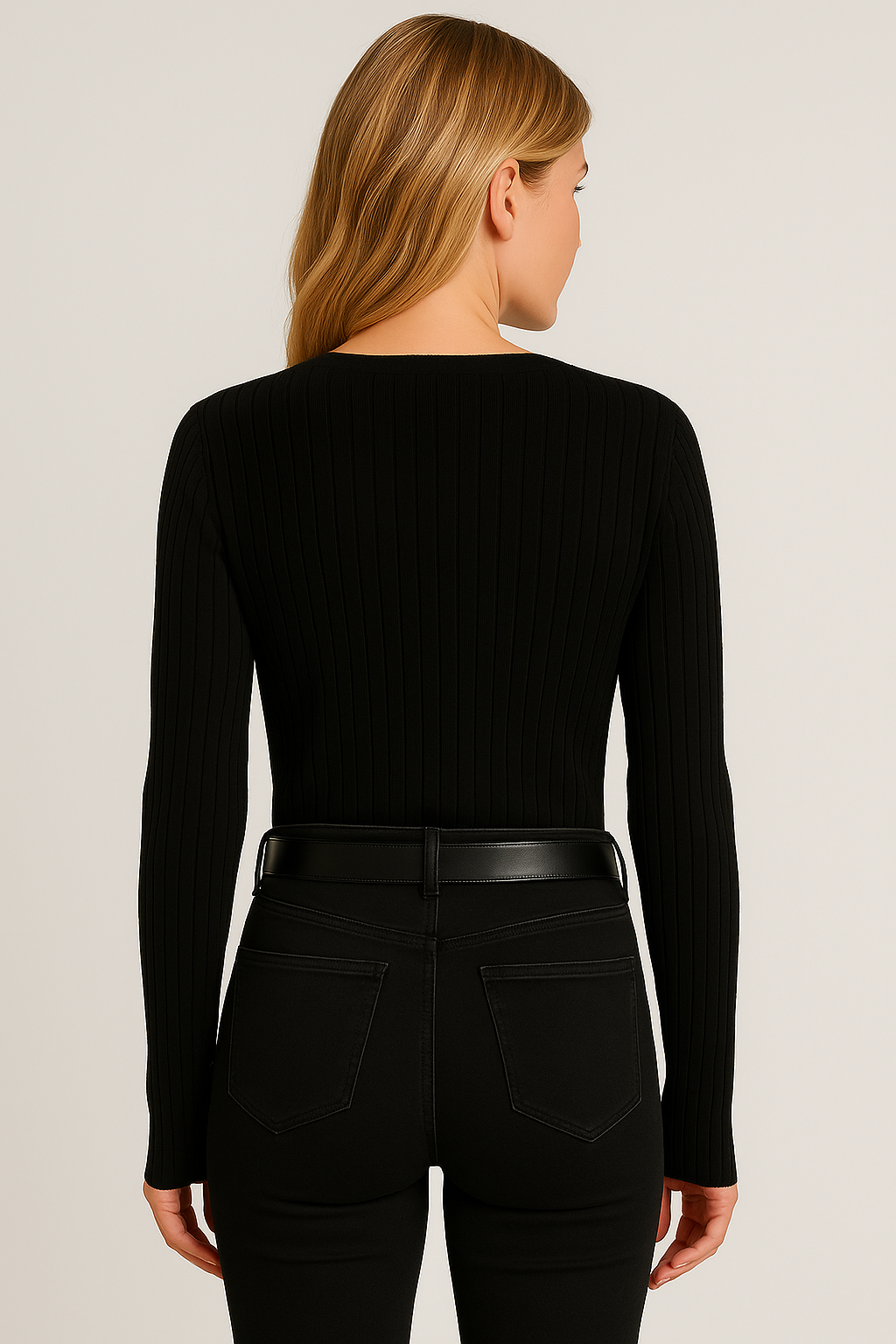 Women's V-Neck Long Sleeve Pullover Top - Stylish Blouse for Women