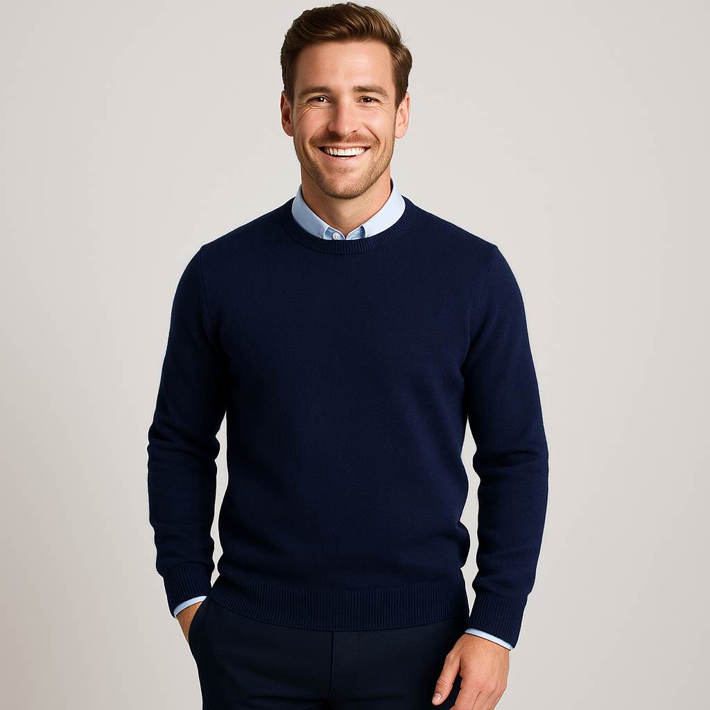 Men's Sweater - Luxurious and Comfortable O-Neck Jumper