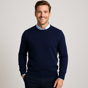Men's Sweater - Luxurious and Comfortable O-Neck Jumper