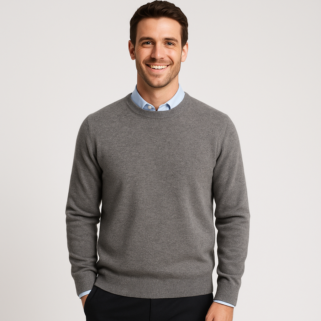 Men's Sweater - Luxurious and Comfortable O-Neck Jumper