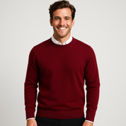 Men's Sweater - Luxurious and Comfortable O-Neck Jumper
