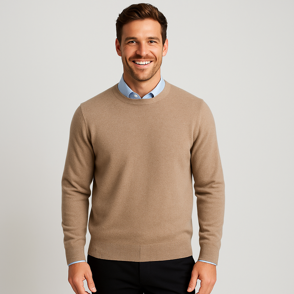 Men's Sweater - Luxurious and Comfortable O-Neck Jumper