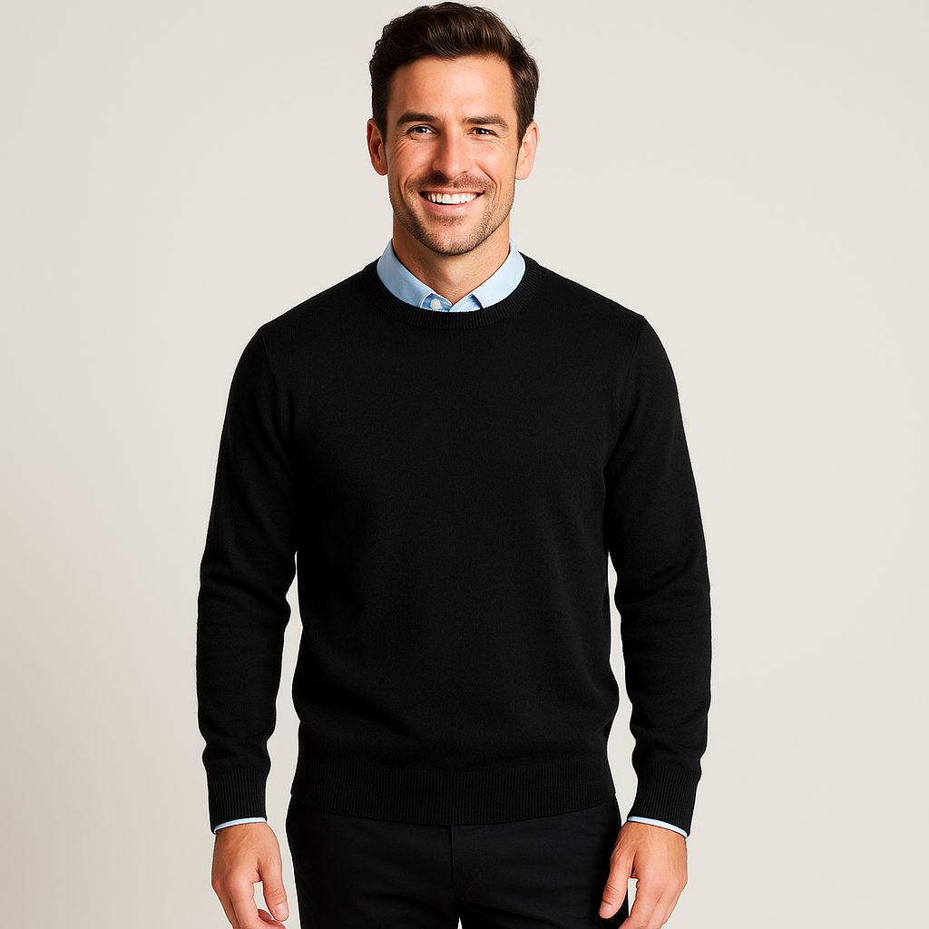 Men's Sweater - Luxurious and Comfortable O-Neck Jumper