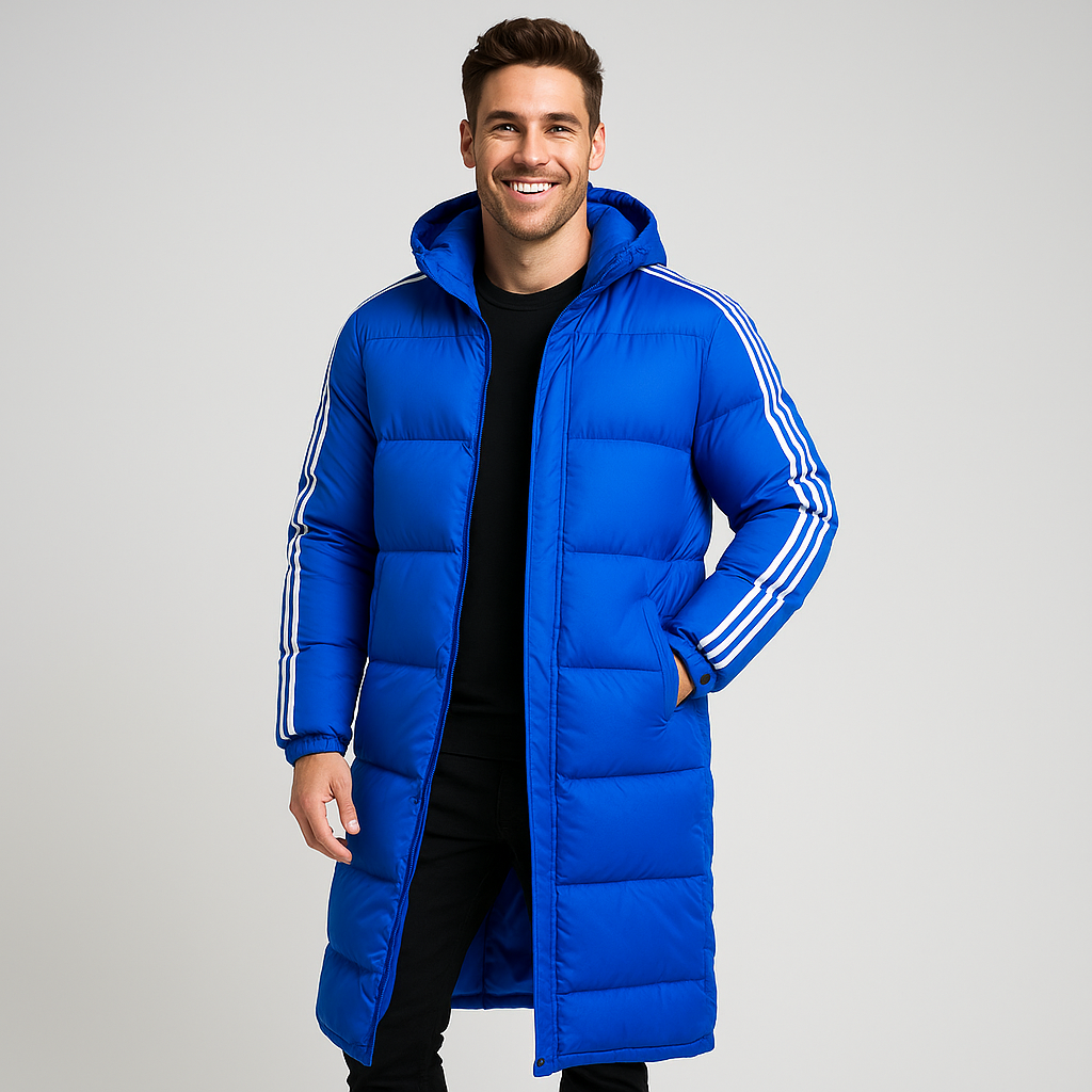 Men's Long Winter Jacket with Hood - Stylish Women's Coat for Cold Weather