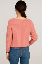 Women's Sweater Pullover - Cozy See-Through Knit for Autumn/Winter
