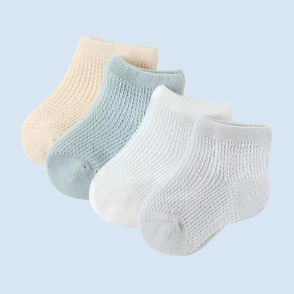 BreathyMesh Summer Mesh Baby Socks - 4 Pairs