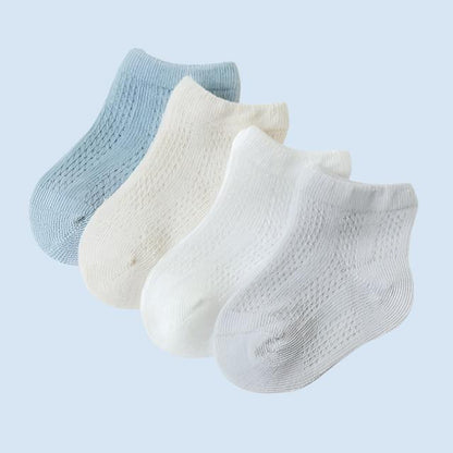 BreathyMesh Summer Mesh Baby Socks - 4 Pairs