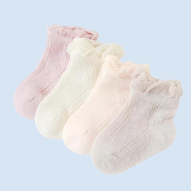 BreathyMesh Summer Mesh Baby Socks - 4 Pairs