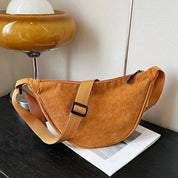 Luxe Corduroy Crossbody Bag