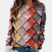 Women's Colorful Sweater with Trendy Prints - Soft, Vibrant & Stylish Designs 4