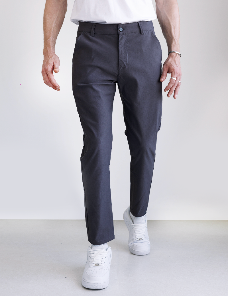 Women's Stretch Pants - Soft Slim Fit 4-Way Stretch Trousers for Comfort-3