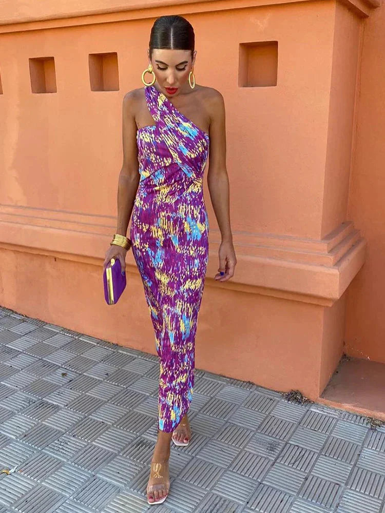 Thea Colorful Summer Maxi Dress