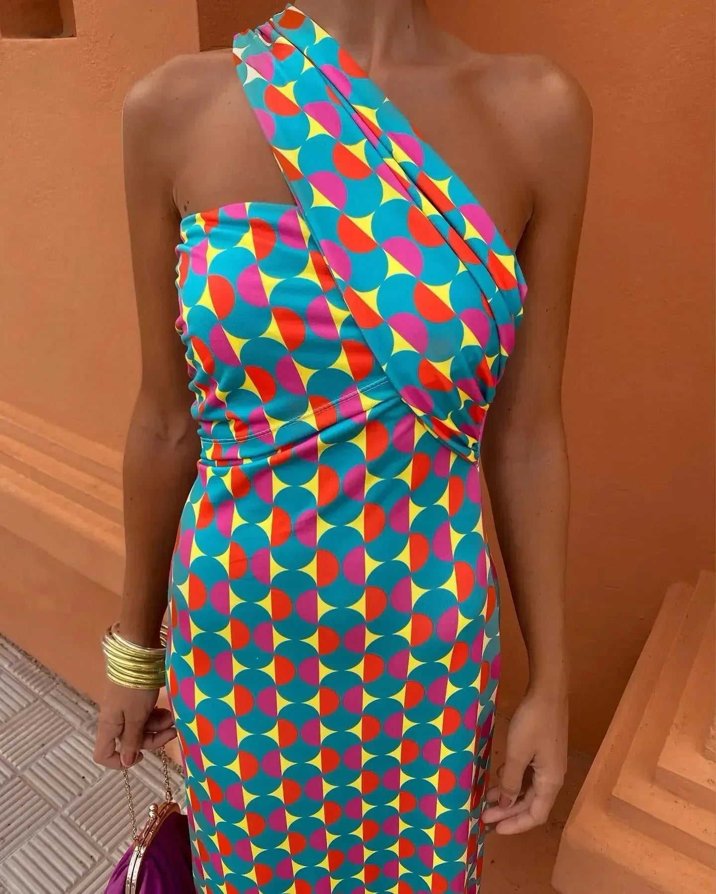 Thea Colorful Summer Maxi Dress