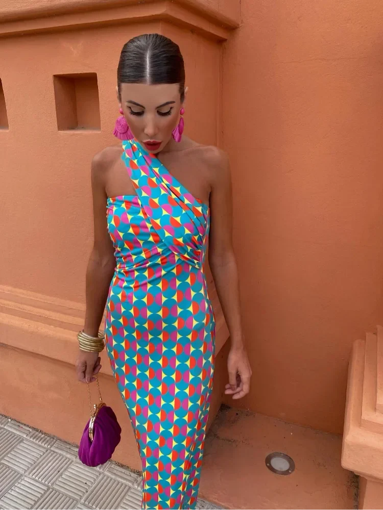 Thea Colorful Summer Maxi Dress