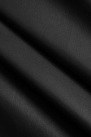 Elegant Bordeaux Faux Leather Trench Coat with Belt and Pockets for Women 6