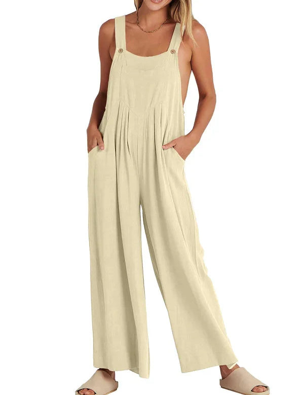 Elsie Linen Bloom Summer Jumpsuit
