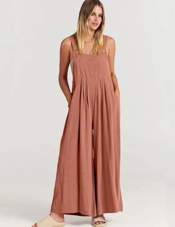 Elsie Linen Bloom Summer Jumpsuit