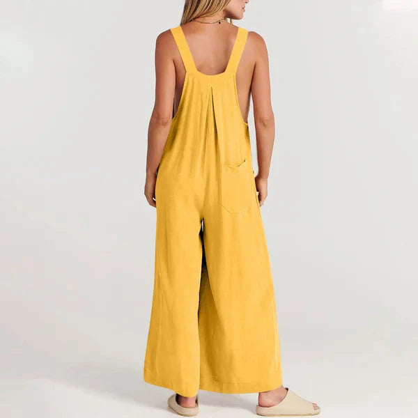 Elsie Linen Bloom Summer Jumpsuit