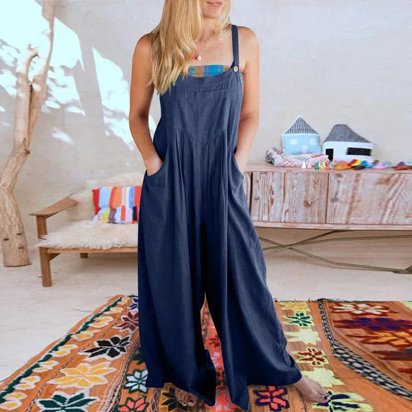 Elsie Linen Bloom Summer Jumpsuit