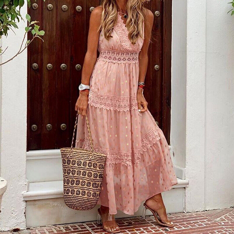 Abby Lace Maxi Summer Dress