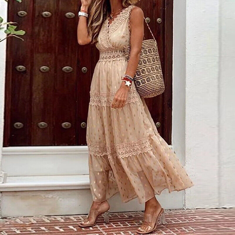 Abby Lace Maxi Summer Dress