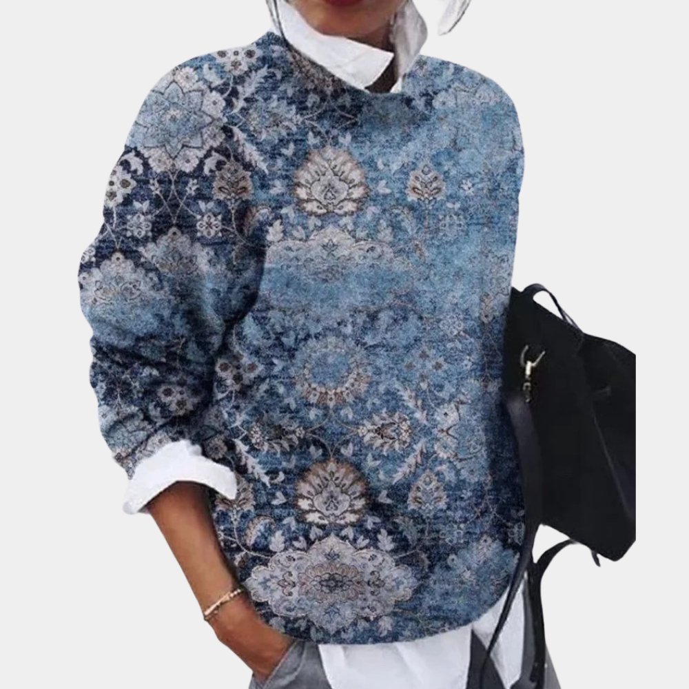 Women's Light Summer Sweater with Print - Stylish Casual Top in Versatile Colors 3