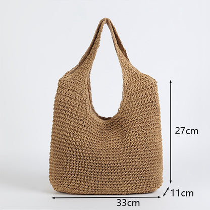 Chloe Women's Straw Shoulder Bag