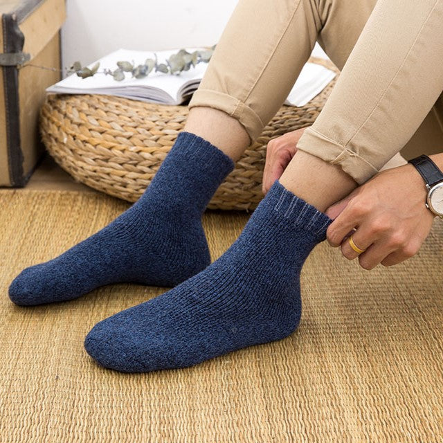 UltraWarm Men's Cozy & Comfortable Winter Socks with Cashmere - 3 Pairs