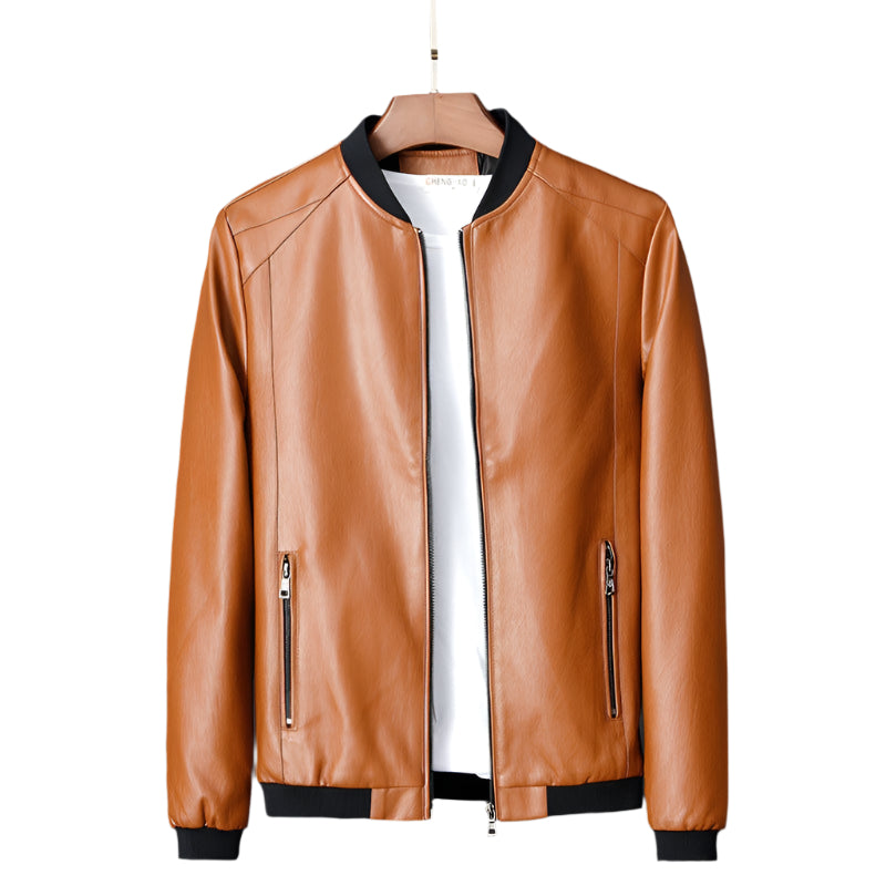 Men's Vegan Leather Jacket - Stylish Eco-Friendly Design for Versatile Wear 3