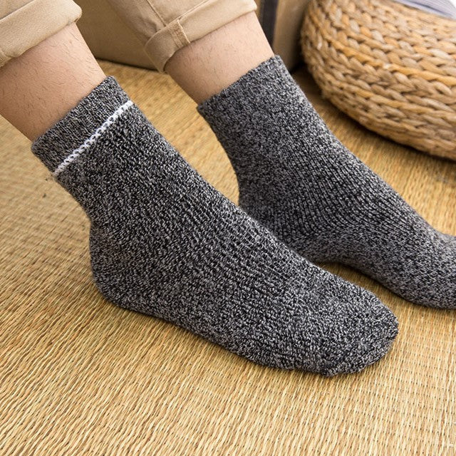 UltraWarm Men's Cozy & Comfortable Winter Socks with Cashmere - 3 Pairs