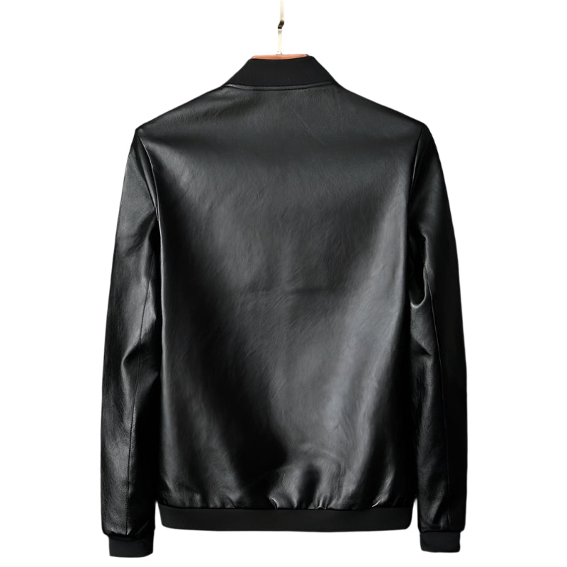 Men's Vegan Leather Jacket - Stylish Eco-Friendly Design for Versatile Wear 4