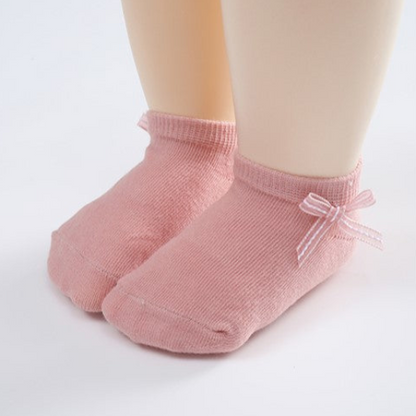 CutieFloral - Breathable Cotton Newborn Socks - 3 Pairs