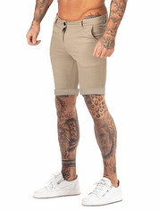 Men's Stretch Khaki Shorts - Comfortable Casual Wear for Summer-2