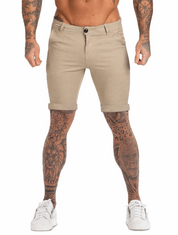 Men's Stretch Khaki Shorts - Comfortable Casual Wear for Summer-1