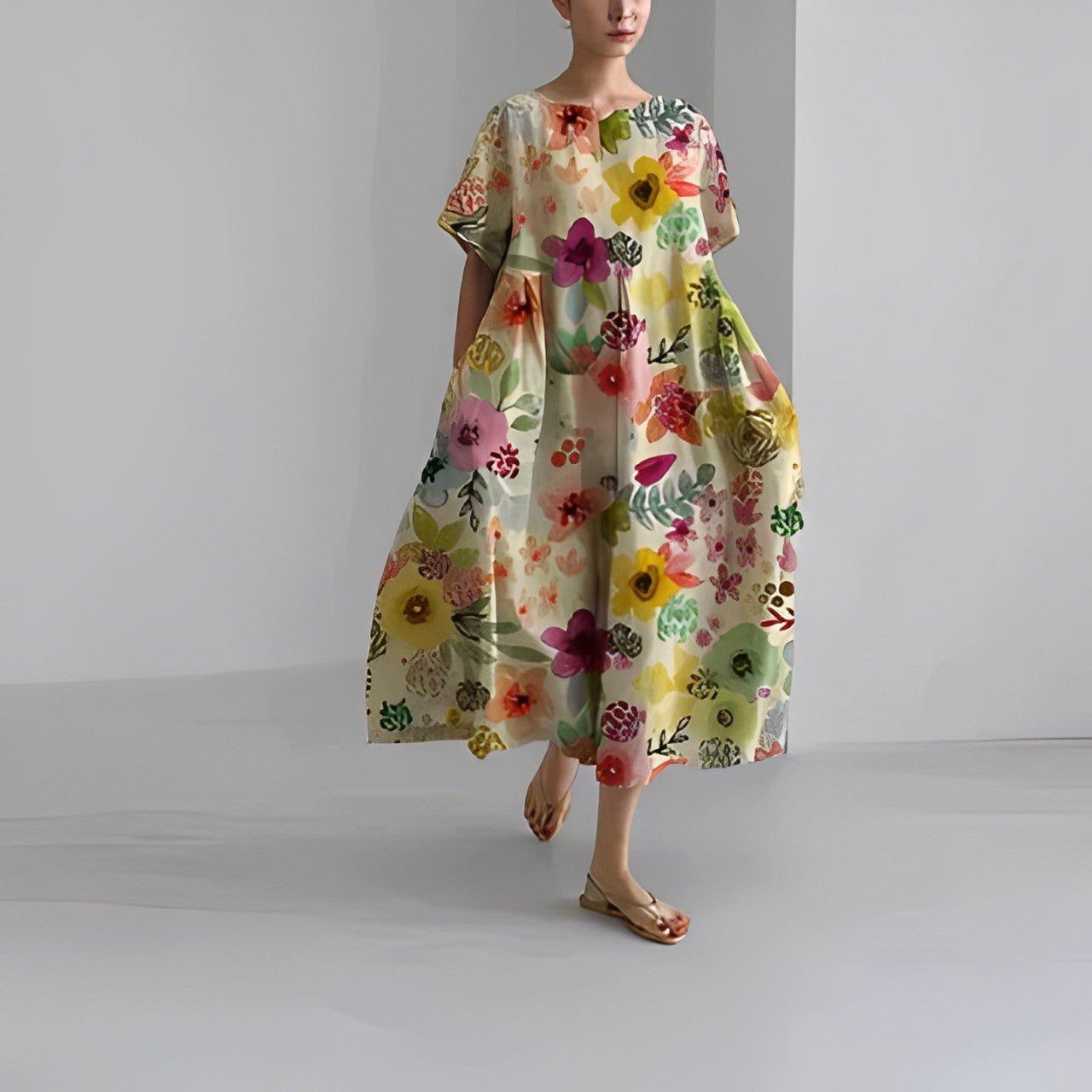 Florie Floral Garden Summer Dress