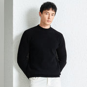 Image Luxurious Men's Wool Sweater - Ultimate Warmth for Winter-black