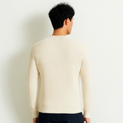 Luxurious Men's Wool Sweater - Ultimate Warmth for Winter-white2