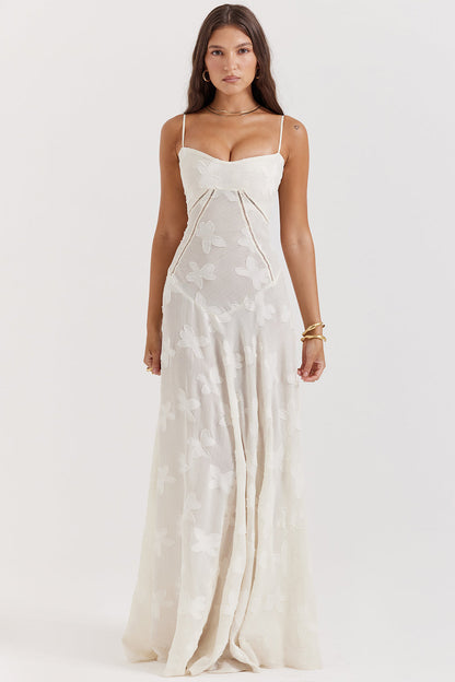 Celeste Elegant Romantic Corset Maxi Dress