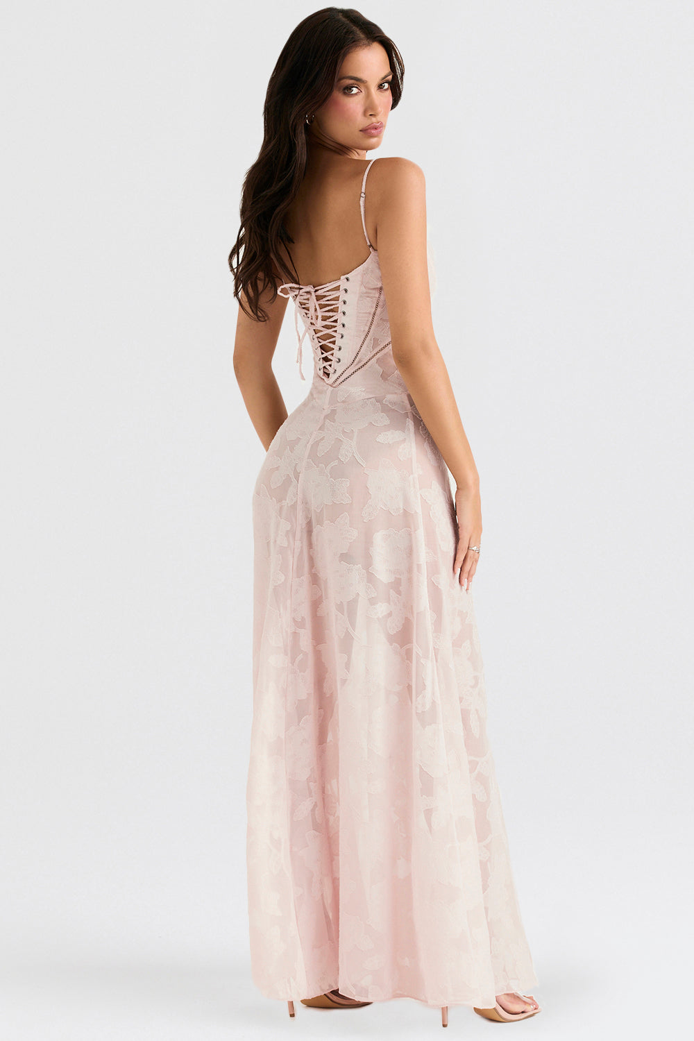 Celeste Elegant Romantic Corset Maxi Dress