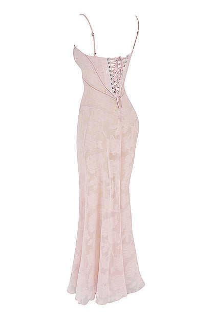 Celeste Elegant Romantic Corset Maxi Dress