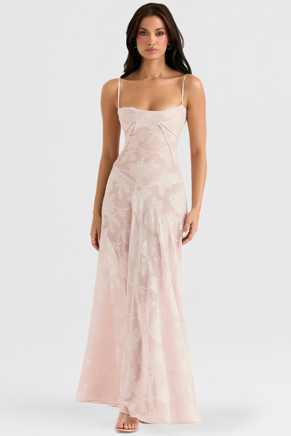 Celeste Elegant Romantic Corset Maxi Dress