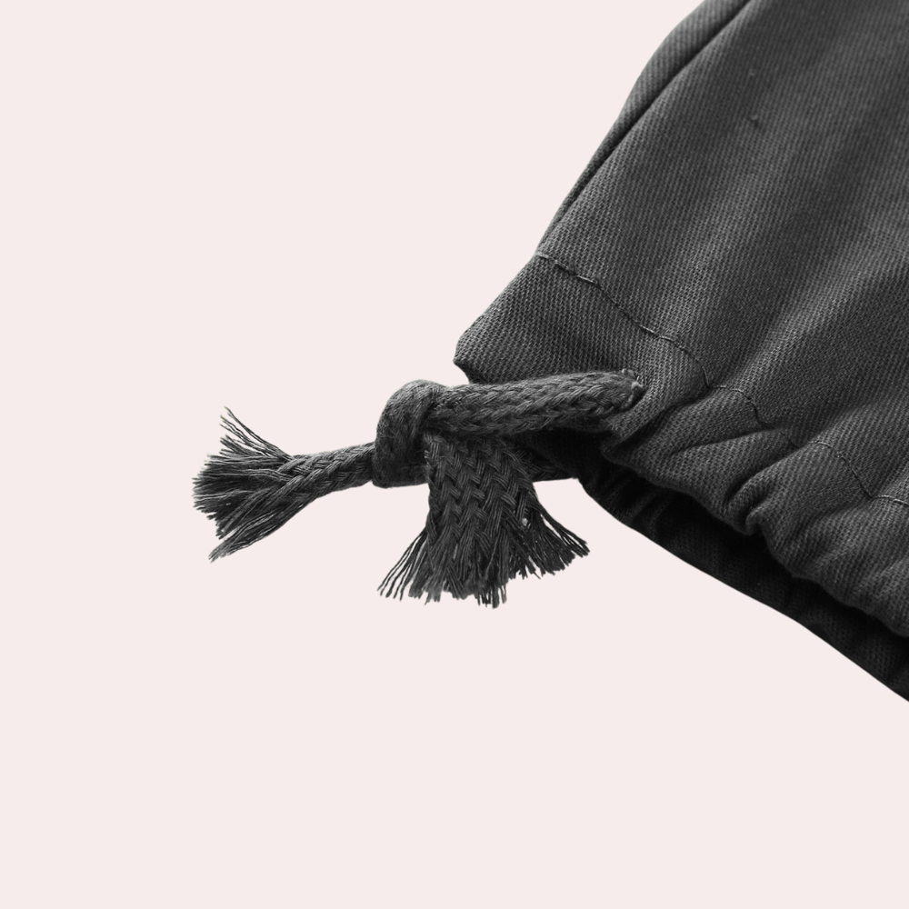 Men's Black Cargo Pants - Stylish & Comfortable with Practical Pockets 2