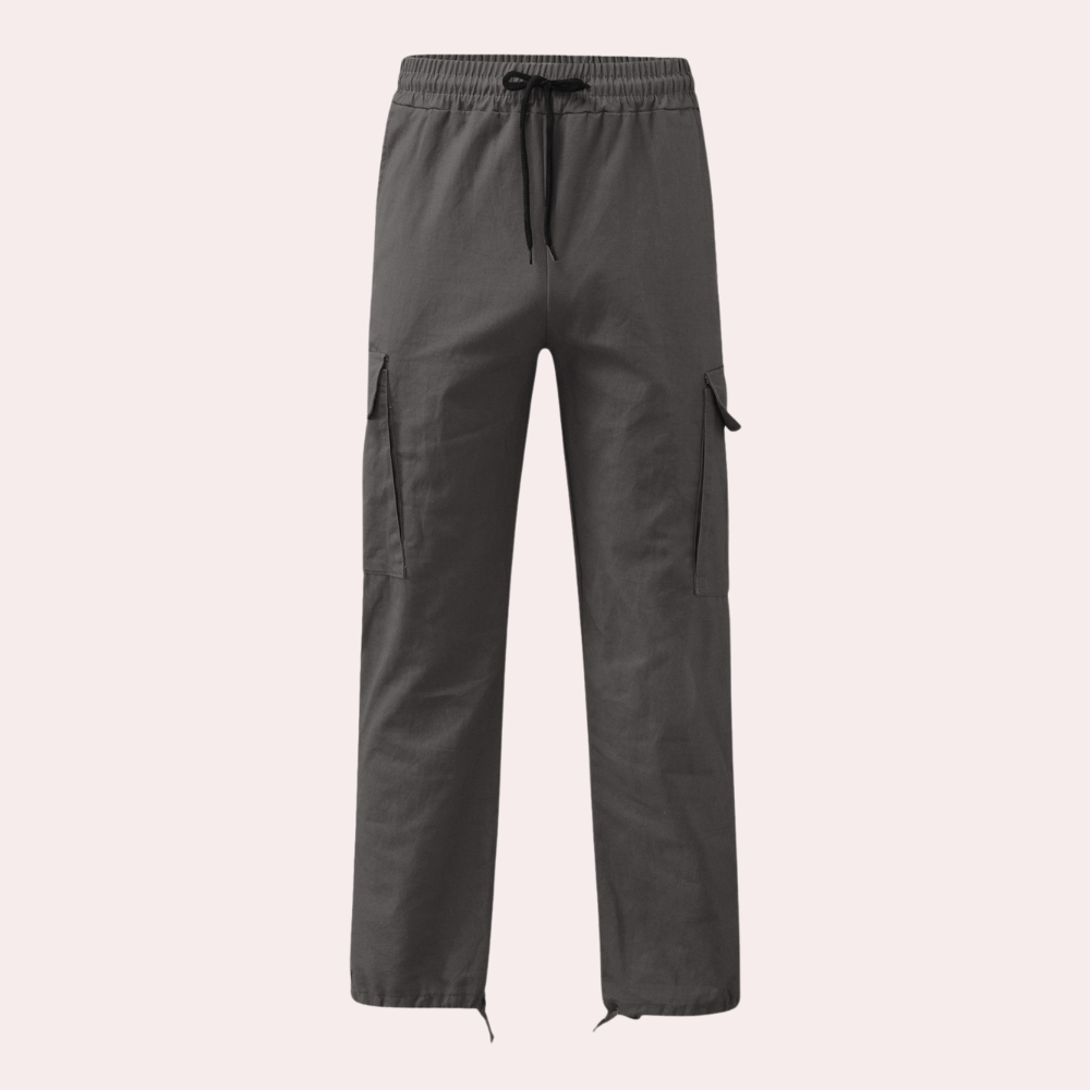 Men's Black Cargo Pants - Stylish & Comfortable with Practical Pockets 3